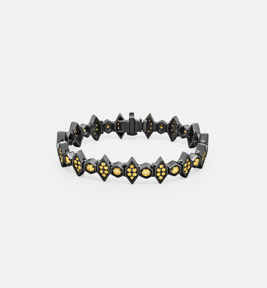 Fortis Large Mixed Hexagon Bracelet