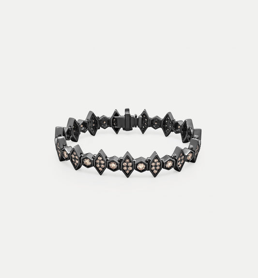 Fortis Large Mixed Hexagon Bracelet