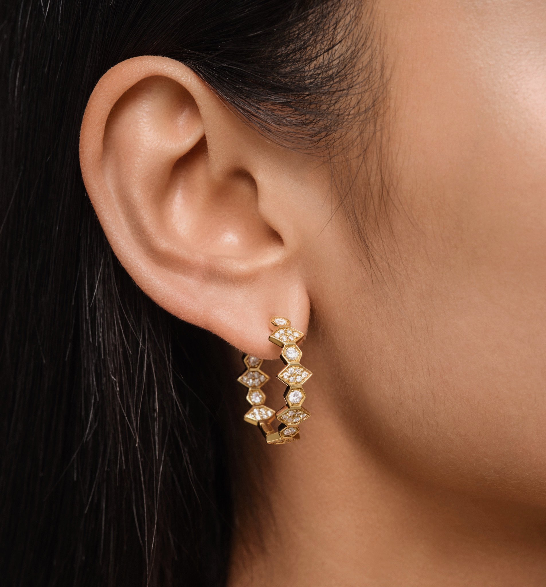 Fortis Large Mixed Hexagon Hoop