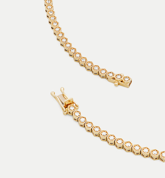 Fortis Small Hexagon Necklace