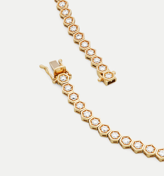 Fortis Medium Hexagon Necklace