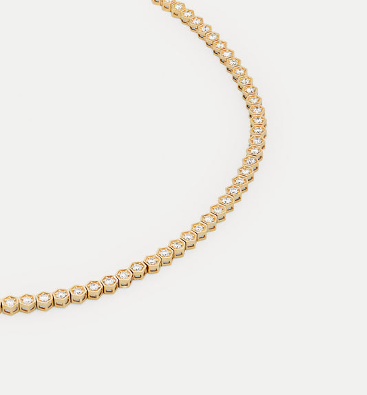 Fortis Medium Hexagon Necklace