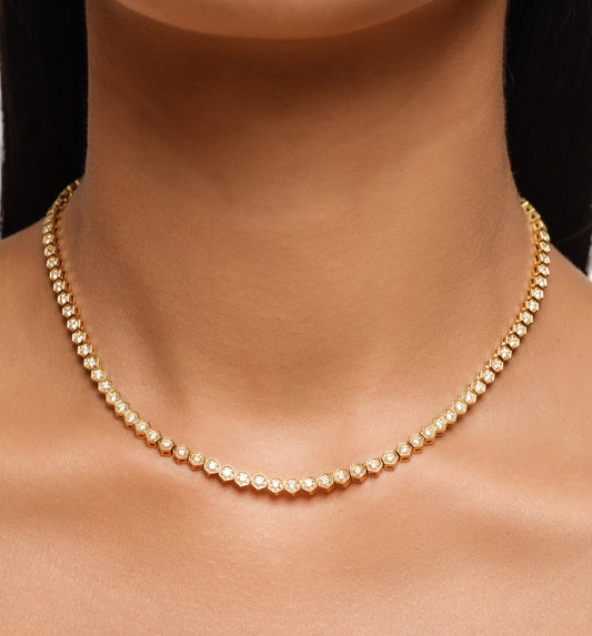 Fortis Medium Hexagon Necklace