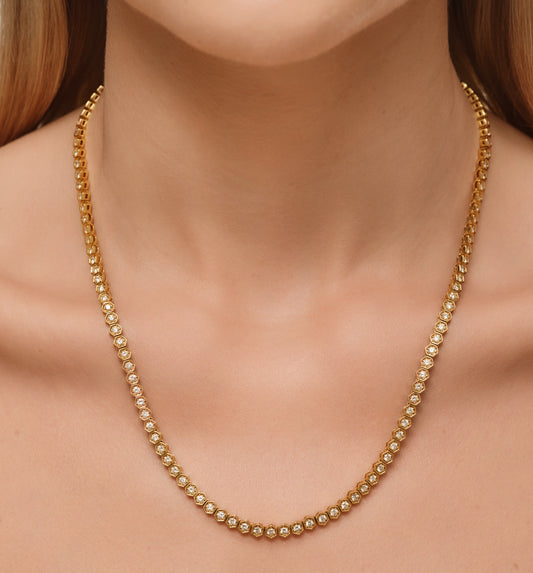 Fortis Medium Hexagon Necklace