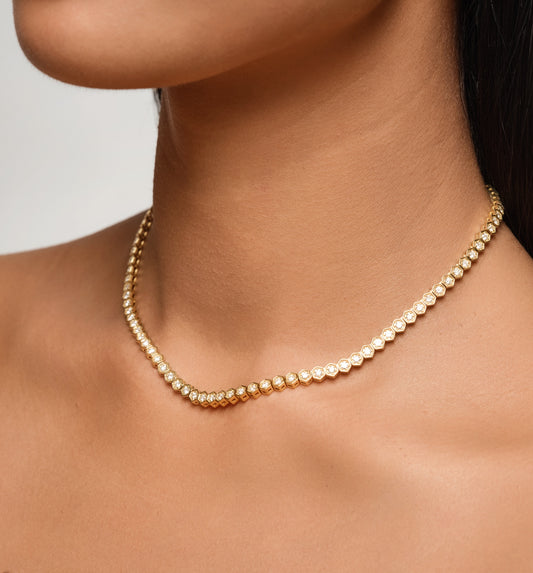 Fortis Medium Hexagon Necklace