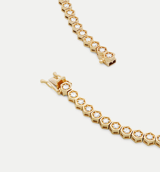 Fortis Large Hexagon Necklace