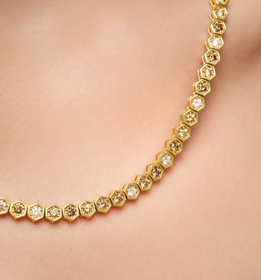 Fortis Large Hexagon Necklace