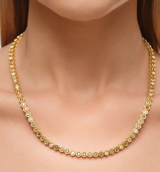 Fortis Large Hexagon Necklace