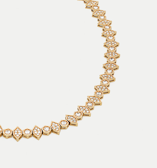 Fortis Mixed Hexagon Necklace