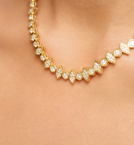 Fortis Mixed Hexagon Necklace