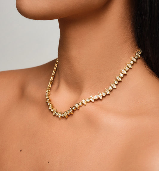 Fortis Mixed Hexagon Necklace