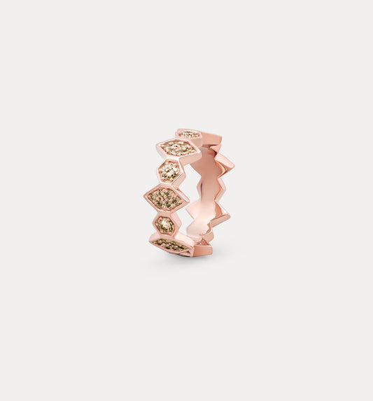 Fortis Large Mixed Hexagon Ring