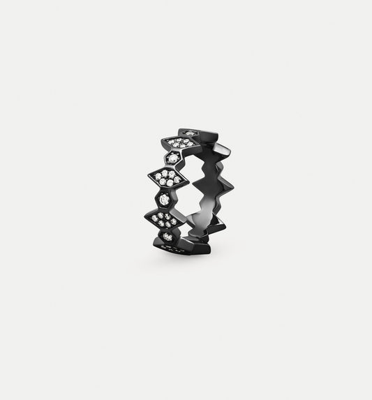 Fortis Medium Mixed Hexagon Ring